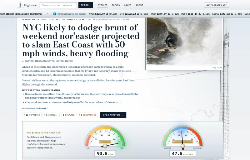 Highwire: See beyond the headlines.