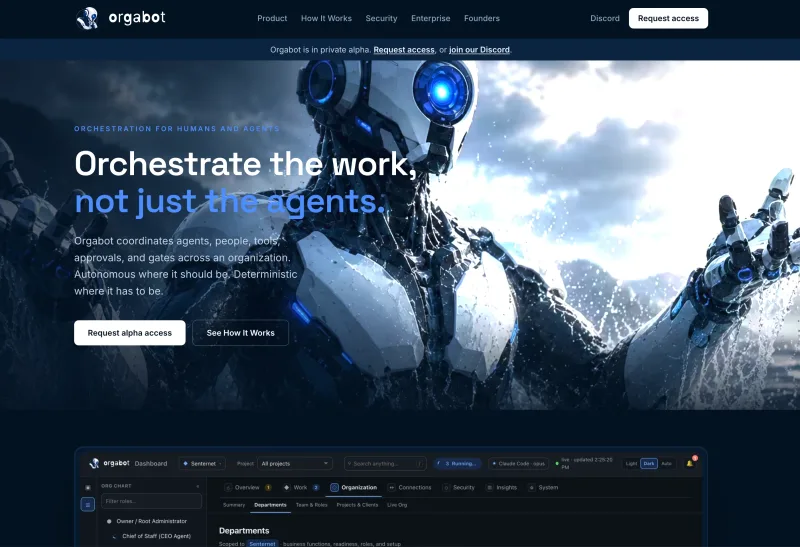 Orgabot: Orchestrate the work, not just the agents.